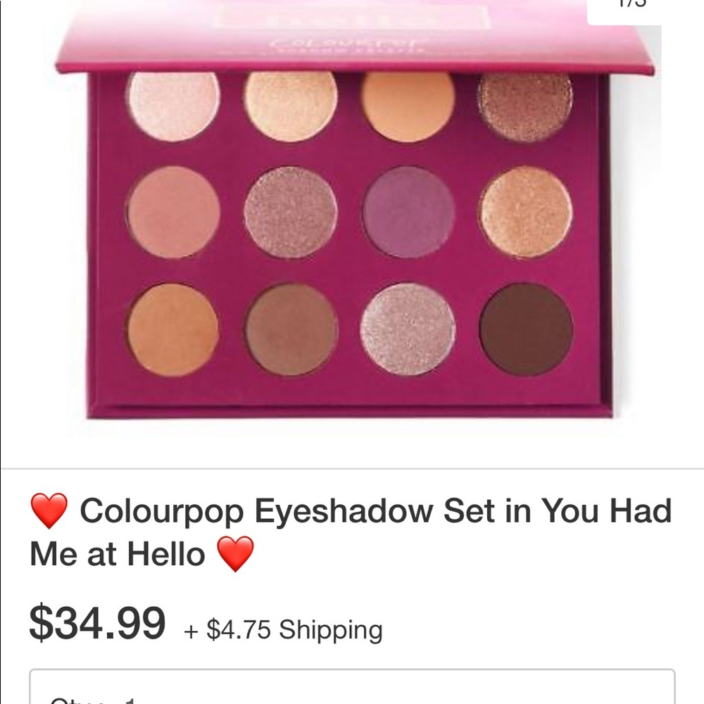 Colourpop eyeshadow